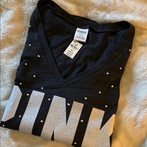 Victoria’s Secret Pink V NeckT w Embellishments M